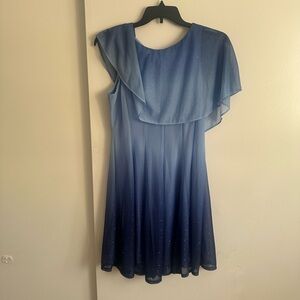 Danny & Nicole Blue Midi Dress